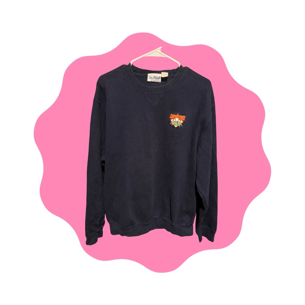 Classic Navy Crewneck Sweater